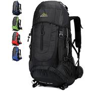 Doshwin 70L Zaino da Escursionismo Trekking Campeggio Viaggio Grande per Uomo Donna (Nero)