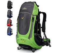 Doshwin 70L Zaino da Escursionismo Trekking Campeggio Viaggio Grande per Uomo Donna (verde)