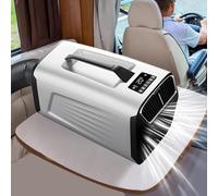 dosiwlatever Condizionatore d'Aria da 5200 BTU con Telecomando, Raffreddamento, Ventola, deumidificazione e Funzione Sleep 4 in 1, 3 velocità, Pannello Touch, Fino a 10㎡/150m³/h
