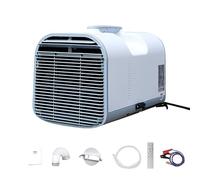 dosiwlatever Condizionatore Portatile da Campeggio a Raffreddamento rapido 12V 24V 1400W 4777BTU Climatizzatore Inverter con Telecomando per Auto, Camper, Tenda - S03 PRO
