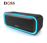 DOSS Altoparlante Bluetooth 5.0 Potente suono stereo da 20 W Scatola audio extra bassi IPX6 Impermeabile TWS Accoppiamento Altoparlanti portatili wireless
