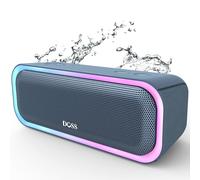 DOSS Altoparlante Bluetooth, SoundBox Pro, 20W, luci multicolori, IPX6, impermeabile, batteria 20H, accoppiamento stereo senza fili, scatola per cellulare, esterno, spiaggia