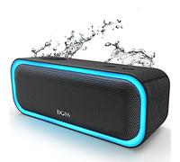 DOSS Cassa Bluetooth, SoundBox Pro Altoparlante Bluetooth Portatile, 20W, Bassi Extra, Impermeabile IPX5, Accoppiamento Stereo Wireless, Luci LED, 20 Ore di Riproduzione-Nero