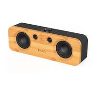 DOSS SoundBox H200 - Altoparlante con suono potente da 50 W, bassi potenti, doppia tecnologia DSP, tempo di riproduzione 35 ore, design classico con materiali sostenibili, casse domestico 2.1