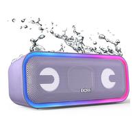 DOSS SoundBox Pro Plus - Altoparlante Bluetooth wireless con suono stereo da 24 W, bassi potenti, impermeabile IPX6, accoppiamento TWS, luci multicolori, 15 ore di autonomia, portatile per casa,