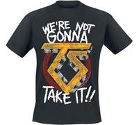 dossa Twisted Sister T Shirt Were Not Gonna Take It Band Logo Mens Size S