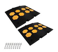 Dossi Artificiali in Gomma, 2 pezzi Dosso Artificiale Modulari per Vialetti, Bear 100 tonnellate, con 8 Viti ad Espansione, per Strade, Comunità, Garage(5cm/2in)