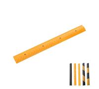 Dossi Artificiali Modulari Rampa in gomma per marciapiede Dosso Giallo e Nero per Asfalto, Rampe Auto Antiscivolo per Cemento e Ghiaia dissuasore di velocità Facili da Installare(Style 4)