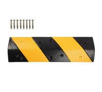 Dossi Rallentatori per Strada, Dossi Rallentatori Pesanti, Rampa di Soglia in Gomma con Trama Antiscivolo per Parcheggi, Scuole, Comunità(100x30x4cm/39x12x1.6in)