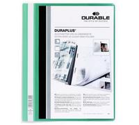 Durable Quotation Filing PVC Folder with Clear A4 Title Pocket - Green, Pack of