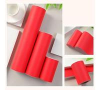 Dostear Bordo decorazione autoadesiva rimovibile per cucina bagno piastrelle adesivo per pareti autoadesiva rosso 10cm X 500cm