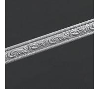 Dostear Bordo decorazione autoadesiva rimovibile per cucina bagno piastrelle adesivo per pareti autoadesiva argento 4 X 230cm（1pcs）