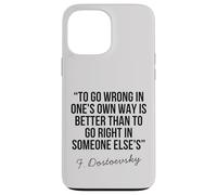 Dostoevskij Citazione filosofica profonda saggezza vita riflessione Custodia per iPhone 13 Pro Max