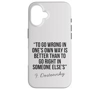 Dostoevskij Citazione filosofica profonda saggezza vita riflessione Custodia per iPhone 16