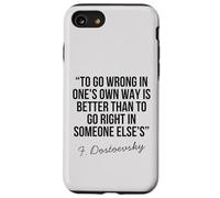 Dostoevskij Citazione filosofica profonda saggezza vita riflessione Custodia per iPhone SE (2020) / 7/8