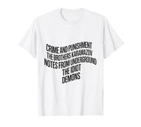 Dostoevskij Letteratura Russa Vintage Letteratura Classica Romanzi Reader Maglietta