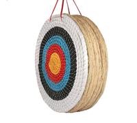 DOSTYLE Bersaglio tradizionale realizzato a mano per tiro con l'arco in paglia - bersaglio rotondo colorato a sette strati per archi ricurvi, lunghi e composti