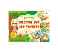 Dot Art Sticker Cartoon Animali Safe Fun Project Kids Sticker