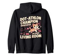 DOT ATHLON Champion Undefeated in Every Living Room Felpa con Cappuccio