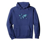 DOT By DOT, Colleghiamo Il Mondo Felpa con Cappuccio, Unisex per Adulti, Navy, XL