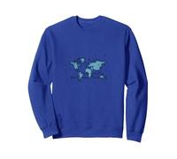 DOT By DOT, Colleghiamo Il Mondo Felpa, Unisex per Adulti, Blu Reale, XXL