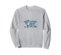 DOT By DOT, Colleghiamo Il Mondo Felpa, Unisex per Adulti, Grigio Melange, S