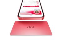 dot. Card Metal - Biglietto da visita digitale NFC per iPhone e Android, colore: Rosso