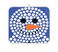 Dot Drawing Snowman Bianco Blu scolapiatti scolapiatti scolapiatti cucina bancone piatti stuoie asciugatrice cucina mat 16 x 18