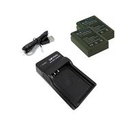 Dot.Foto BLN-1 Premium 1220mAh Batteria (x2) & BCN-1 tipo Caricabatterie USB Compatto per Olympus OM-D E-M1, E-M5, E-M5 II, Pen E-P5, Pen-F, HLD-6