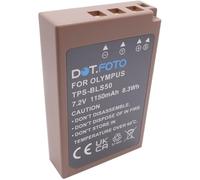 Dot.Foto BLS-5, BLS-50 Premium 7.2v / 1150mAh Batteria USB-C Ricaricabile per Olympus OM-5 OM-D E-M10 Mark IV, E-M10 Mark II, E-M10 Mark III S, E-M5 Mark III