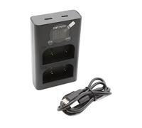 Dot.Foto BLX-1 Doppio Caricabatterie USB LCD per Olympus OM System OM-1, OM-1 Mark II