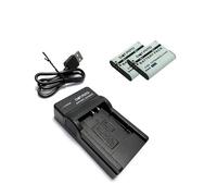 Dot.Foto DB-110 Premium 1270mAh Batteria (x2) & Caricabatterie USB Compatto per Ricoh GR III, GR IIIx, WG-6, WG-8, G900, G900 II, G900SE, G900SE II, Theta X