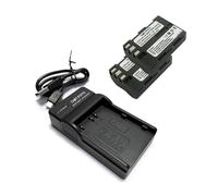 Dot.Foto EN-EL3e Premium 1500mAh Batteria (x2) & Caricabatterie USB Compatto per Nikon D50, D70, D70s, D80, D90, D100, MB-D100, D200, D300, D300S, D700