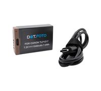 Dot.Foto LP-E17 Premium 7.2v / 1040mAh Batteria Ricaricabile con Porta di Ricarica USB per Canon EOS 77D, 200D, 200D Mark II, 250D, 750D, 760D, 800D, 850D / EOS RP, R100