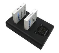 Dot.Foto NB-6L, NB-6LH Premium 1000mAh Batteria (x2) & CB-2LYE tipo Doppio Caricabatterie USB LCD per Canon PowerShot SX500 IS, SX710 HS, SX700 HS, SX520 HS, SX530 HS, SX280 HS, SX260 HS, SX170 IS