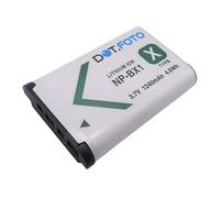 Dot.Foto NP-BX1 Premium 3.7v / 1240mAh Batteria Ricaricabile per Sony ZV-1, DSC-RX100, DSC-RX100 II/III/M4/M5/M6/M7, DSC-RX100M II, HDR-CX405
