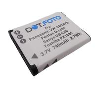 Dot.Foto VW-VBX070, VW-VBX070E-W Premium 3.7v / 740mAh Batteria Ricaricabile per Panasonic HX-DC1, HX-DC10, HX-DC15, HX-DC2, HX-DC3, HX-WA10