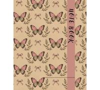 Dot Grid Composition Notebook: Vintage Butterfly Dot Grid Notebook | 120 Pages, 7.5 x 9.25 Inches | Planning, Sketching & Creative Writing for School, College & Work