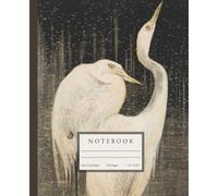 Dot Grid Notebook: 120 Pages, 7.5 x 9.25 in, Elegant Vintage Egrets Illustration Journal for Bullet Journaling, Sketching, and Creative Planning - Aesthetic Nature Notebook for Artists and Writers