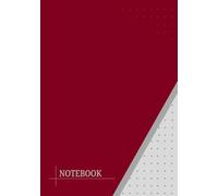 Dot Grid Notebook - 5mm Spacing | Burgundy Softcover Cover | A5 Size | Full Page Dot Layout for Drawing, Math, Notes & More