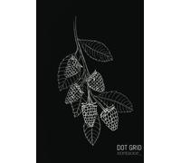 Dot Grid Notebook - 6x9 Inches - 100 Dotted Pages - 5x5 mm Dot Graph - B&W Paperback || Black Dotted Notebook/Journal