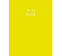 Dot Grid Notebook: 8.5x11, 5mm Spaced Dots, 100 Pages, Dotted White Paper, Yellow Cover