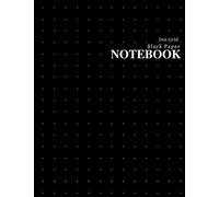 Dot Grid Notebook (Black Paper): Black Dotted Pages | 8.5 x 11 (Large Size) Black Paper Journal - Black Cover | Bullet Journaling