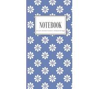 Dot Grid Notebook: Blue Daisy Pattern Notebook (Standard Traveler’s Notebook Sized)