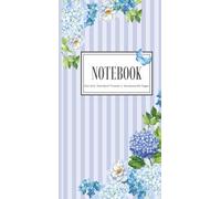 Dot Grid Notebook: Blue Hydrangea Floral Notebook (Standard Traveler’s Notebook Sized)