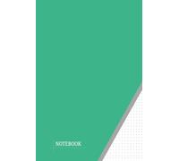 Dot Grid Small Notebook - A6 Size | 3mm Dot Spacing | Mint Green Cover | 100 Sheets | Edge-to-Edge Layout | Soft Glossy Cover for Writing, Sketching & Planning