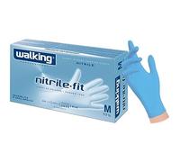 DOT Horeca Solutions 100 Guanti monouso NITRILE FIT in Nitrile colore azzurro TAGLIA S senza polvere alta qualità e comfort nichel free