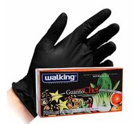 DOT Horeca Solutions 100 Guanti professionali monouso Walking CHEF in Nitrile colore nero TAGLIA S senza polvere interna