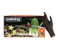 DOT Horeca Solutions 100 Guanti professionali monouso Walking CHEF in Nitrile colore nero TAGLIA XL senza polvere interna