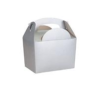 DOT Horeca Solutions 30 PEZZI Scatola Happy Meal Box colore ARGENTO per feste menù bambini party compleanni picnic porta cibo vari colori e fantasie silver